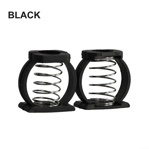 BLACK Heavy Duty Girftong Hinge Clamp Spring C Buckle For Brompton Folding Bike Stainless Steel Frame Upgrade Kit Secure Fit Easy Install Black Replacement Parts That Slaps, pair view
