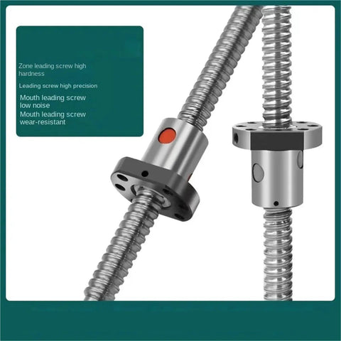 High Precision SFU1204 Ball Screw With C7 Roller Type And Single Nut, 200mm To 1000mm Length, Low Friction Smooth Linear Motion For CNC Parts
