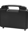 Tough As Nails Plastic Toolbox With Reinforced Carry Handles For Home Repairs And Power Tool Storage Organizer Bin Crafted Snappy For Weekend Warriors And Trade Pros, black toolbox with handle.