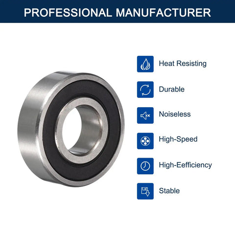6900 2RS Deep Groove Ball Bearings Set, 10mm Bore, 22mm OD, 6mm Wide, Double Rubber Sealed and Pre Lubricated, Chrome Steel GCr15, Built Tough For Hefty Loads, 10 Pack For RC Cars And Hobby Projects bearing with heat resisting seal