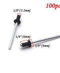 All Aluminum Blind Rivets One Eighth By One Quarter Inch Black Pop Rivets For Furniture Repair Kit Pack Of 100