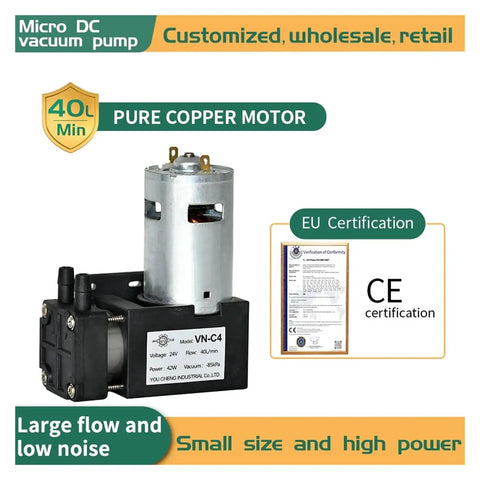 High Performance 12v 24v 42w Electric Diaphragm Negative Pressure Vacuum Pump For Reliable Fluid Transfer And Robust Suction Power In Diverse Industrial Applications