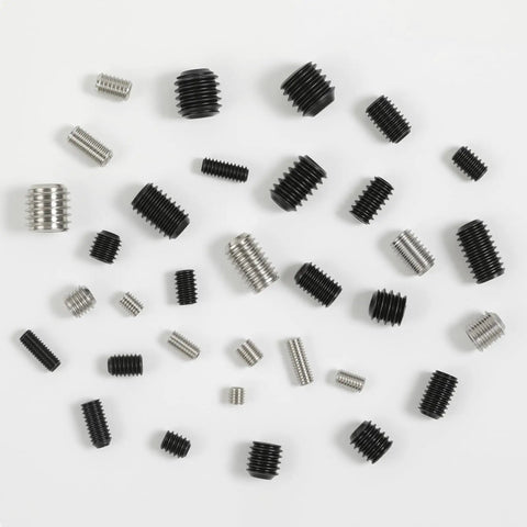 Assorted Headless Set Screw Kit 510 Piece 13 Size Metric M3 M4 M5 M6 M8 Stainless Steel 304 for Machinery Pulleys and Shafts