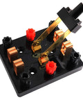 Double Pole Double Throw Knife Switch For Hands On Electricity Lab Safe Visual Two Circuit Disconnection Educational Teaching Tool And Practical Electrical Switchgear For Classroom Experiments, bakelite base, copper contacts