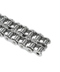 Top Tier 08B-2 Double Row Roller Chain Made From 304 Stainless Steel close-up view showing duplex structure and high durability.