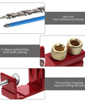 Pocket Hole Jig Kit For Woodworking Locator Tool With Diagonal Drilling Guide And Precise Depth Markings details