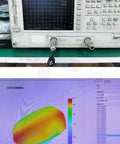 Spectrum analyzer measuring Foxeer4 Elite High Gain FPV Antenna 5.7GHz 2.6dBi RHCP SMA RPSMA UFL Straight and Angle MMCX performance.