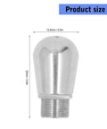 Stainless Steel Coffee Machine Nozzle Head With Four Hole Tip For Frothing Milk Durable Barista Grade Coffee Maker Component That Delivers Rich Creamy Espresso And Smooth Lattes Every Time. Product size 23mm x 12.8mm, threaded base.