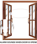 Super Loud 90dB Door And Window Alarm Pack Of 13 For Kid Safety Magnetic Sensor on double doors