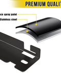 Beefy Steel Toe Alignment Tool For Wheel Angles, Pro-Grade Wheel Alignment Kit With Rust-Resistant Black Finish, Stainless Steel Layers