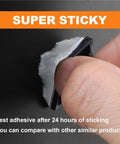 Close-up of 200 Piece Self Adhesive Cable Ties With Rubber Base nylon showing strong adhesive backing for heavy-duty use.