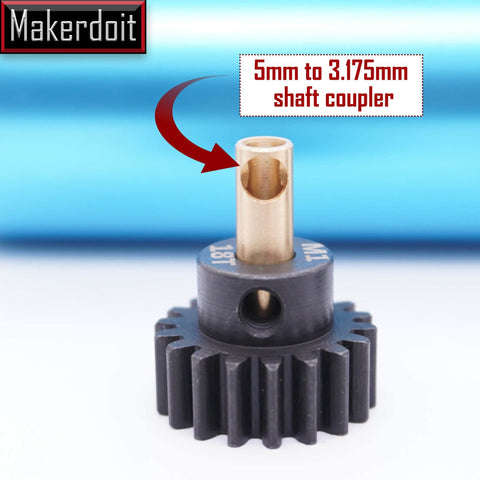 Pinion Gear Set 5mm Shaft for RC Cars 18T 19T 20T 21T 22T Upgrade Pack Durable 5mm Pinion Teeth Easy To Install Tune Speed And Torque For Your Ready To Race Build