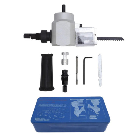 Leftwei Sheet Nibbler Cutter Drill Tool, Dual Purpose Metal Wood Sheet Cutter Attachment for Electric Pneumatic Drill, 360 Rotating Blade Holder components