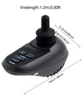 24V DC Wheelchair Joystick Controller with Brake, 360 Degree Free Steering for Electric Mobility Wheelchairs, Flexible Replacement Controller, Easy Install, Wide Compatibility WB5003