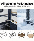 Built Tough 304 Stainless RV Door Holder And Hold Open Latch For Trailers 4 Inch in rain and snow, rust resistant weatherproof use