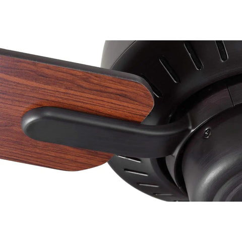 Close-up of blade and motor of Drift Collection 32 Inch Four Blade Ceiling Fan Dope Breeze With Quiet Motor and White Finish
