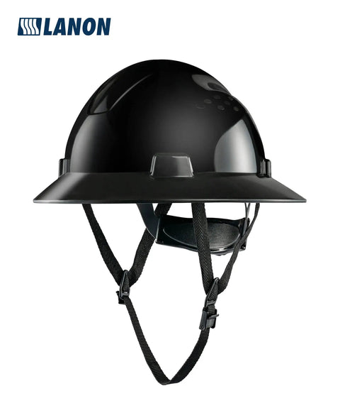Ultra Lightweight Full Brim Hard Hat With OSHA Approved Type One Impact Protection And Class E G C Electrical Ratings Built Like A Tank From HDPE For Construction Crews Who Crush The Job Site Top Shelf Gear In Black