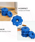 Set Of 4 Beefy And Rugged Heavy Duty Aluminum Alloy Hand Wheel Valve Control Handles For Gas Cylinder Valves in blue
