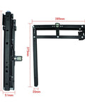 Hidden Folding Seat Hinge Kit For Cabinets And Closets Beefy Heavy Duty Stool Bracket Hinges with measurements