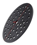 Six Point Five Inch Drain Cover With Integrated Ports For PVC Elbows And Pipe, Floor Drain Strainer With Removable Round Disc