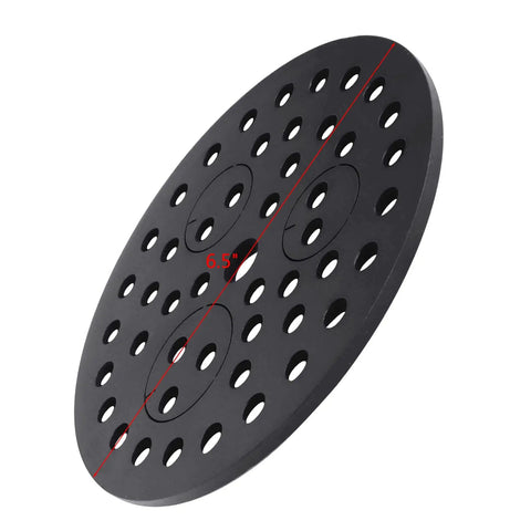 Six Point Five Inch Drain Cover With Integrated Ports For PVC Elbows And Pipe, Floor Drain Strainer With Removable Round Disc