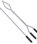 40 Inch Stainless Steel Fire Tongs And Poker Set For Outdoor Fire Pit Bonfire Campfire Backyard Deck And Indoor Fireplace Use