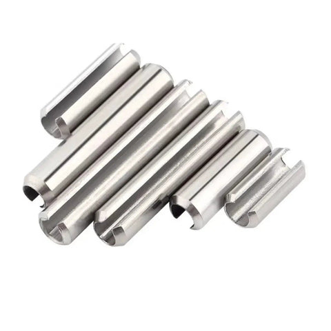 Spring Pins Assortment Kit M1.5 To M6 In 65Mn And 304 Stainless Steel Heavy Duty Dowel Pins Roll Pins Slotted Split Open Pins