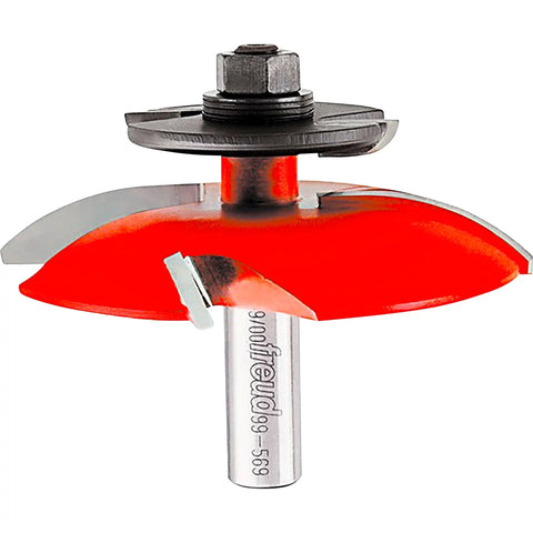 Beast Of A Three And A Half Inch Raised Panel Router Bit With Backcutters, Half Inch Shank, Carbide Bit For Cabinet Doors
