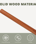 Solid Sapele Wood Dowel Rolling Pin For Baking With Tapered Design Boss For Fondant Pie Crust Cookies And Pastry Seventeen Point Five Inch Hardwood Kitchen Roller Hand Sanded Finish For Smooth Rolling And Pro Grade Restaurant Quality Durability