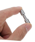 Locking Knife Handle Rivets Kit Pro Grade Two Piece Durable Stainless Steel Fasteners for DIY construction shown in hand.