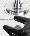 58mm Stainless Steel Coffee Tamper For Espresso Portafilter Delivering CrushedIt Compressions base detail showing flat grip and 58MM diameter.