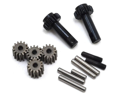 Hardened Steel Planetary Gear Set With Pins And Shafts For RC Cars And Trucks Includes Planet Shafts Sun Gears
