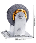 Heavy Duty Caster Wheels Rated For Over Eleven Hundred Pounds Ideal For Flatbed Carts And Trolleys showing 8 inch wheel with steel mount.