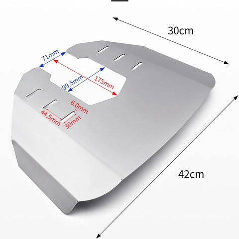 Hydrofoil Stabilizer Fin for Outdrive Motors 40 to 350HP on Inflatable Boats Stainless Steel Build DIY with dimensions