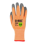 DX Technology Cut Resistant Work Glove With Polyurethane Palm ANSI A4 Protection Size 9 Large, showing front view
