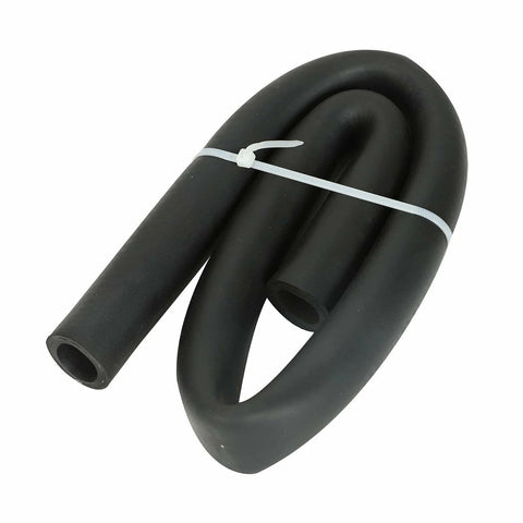 LS swap heater hose set, 90-degree molded, black, 5/8 in and 3/4 in IDs, 4x24 in, coiled with zip tie
