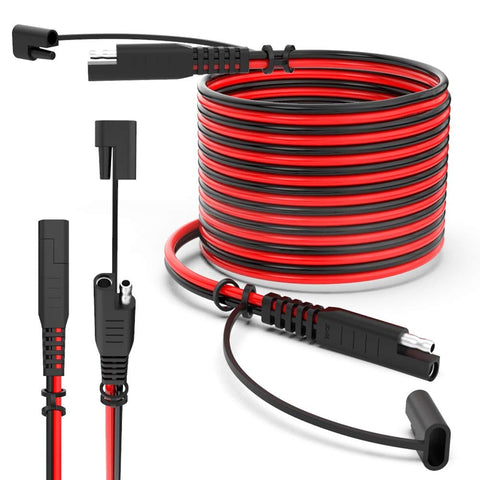 SAE Power Extension Cable 14AWG With Quick Connect And Disconnect For Automotive RV Motorcycle Solar Panel Battery Charging