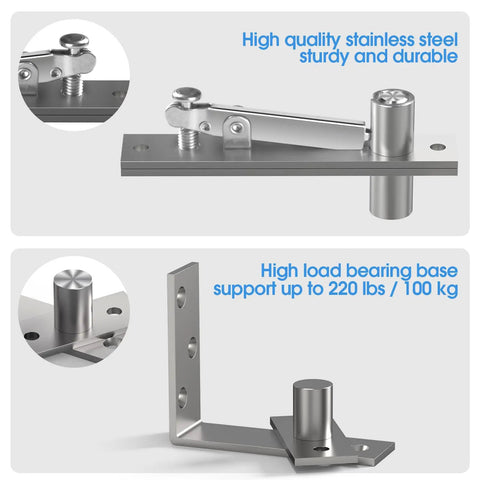 Badass Pivot Hinges For Hidden Doors And Bookcases Heavy Duty Stainless Steel Hardware with robust design for high load support