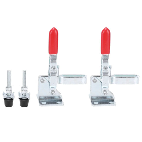 Heavy Duty Toggle Clamp With Arrow Storage Case, 50kg Holding Capacity, Iron And Plastic Welding Fixture Clamp for Home Projects
