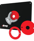 Top Shelf Phenolic Router Table Insert Plate Designed For Porter Cable And Bosch Routers With Precision Level Lock Rings for woodworking.