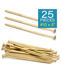 Heavy Duty Built To Last 5 Inch No 10 Exterior Wood Deck Screws Epoxy Coated for pressure treated lumber, star drive