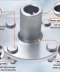 Heavy Duty Four Lug Go Kart Live Axle Hub With One Inch To Three Quarter Step Down Shafts And Rock Solid One Quarter Keyway showing detail and features.
