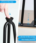 Adjustable Black Iron Furniture Legs 35 Cm Tall for DIY Kitchen and Dining Tables, Sofas and Cabinets installation guide