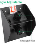 Solar Panel Charging Mount For Blink Outdoor 4th Gen And XT3 XT2 Cameras IP67 Weatherproof with adjustable rotating ball head.
