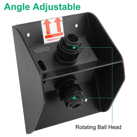 Solar Panel Charging Mount For Blink Outdoor 4th Gen And XT3 XT2 Cameras IP67 Weatherproof with adjustable rotating ball head.
