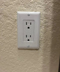Fifty Pack White Tamper Resistant Power Outlets With Matching Wall Plates Safe Shutters No Hassle Setup Pro Grade Components Built Tough For Every Room Plug In And Finish Fast installed on wall