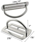 Stainless Steel Dive Weight Belt D Ring Set For Scuba Gear Two Piece Weight Keepers 5cm 2 Inch Wide Belt Retainer image