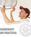 Must Have Plastic Insulation Board Washer Kit With Reinforced Structure For Quick Installs 100 Flat Round Plastic Fasteners For Ceiling And Wall Mounting Strong Secure Fit That Lasts, white plastic washer shown