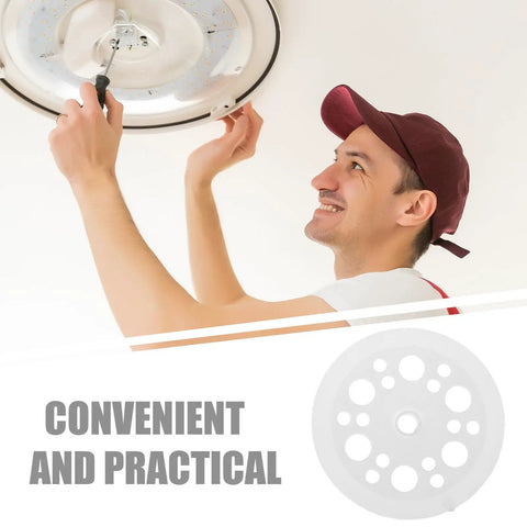 Must Have Plastic Insulation Board Washer Kit With Reinforced Structure For Quick Installs 100 Flat Round Plastic Fasteners For Ceiling And Wall Mounting Strong Secure Fit That Lasts, white plastic washer shown