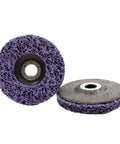 Heavy Duty Flap Disc Set For 125mm Orbital Sander And Angle Grinder, 6 Pack 5 Inch Abrasive Grinding Discs, viewed from front and side